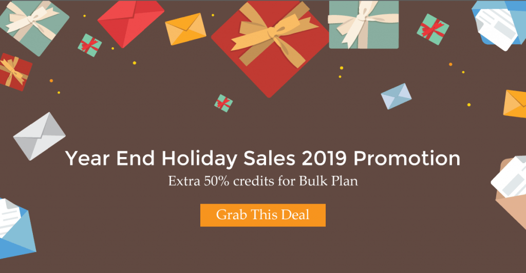 Year End Holiday Sales 2019 promotion