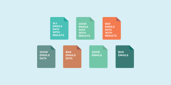 More data formats supported when exporting results