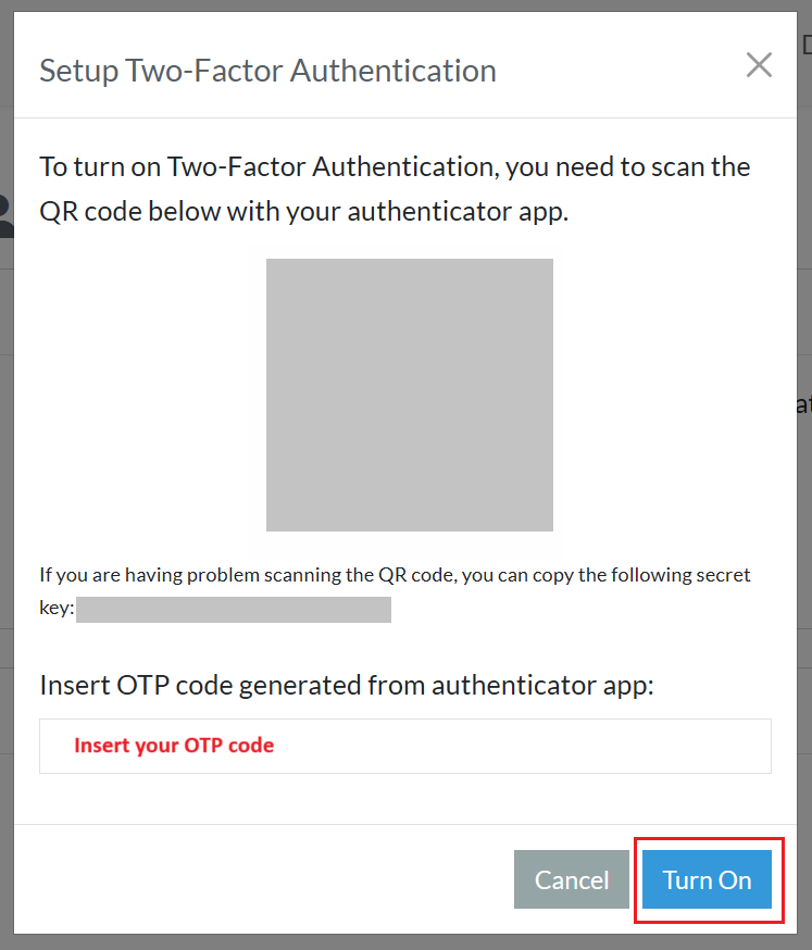 2FA QR Code